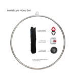 Single Point Lyra Hoop Set with Aerial Hoop Equipment (32 mm)